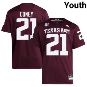 Texas Aggies Maroon College Football 2026-27 Youth Ray Coney #21 Jersey 157356-679