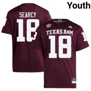 A&M 2026 #18 T.J. Searcy Maroon College Football Youth Jerseys 803783-624