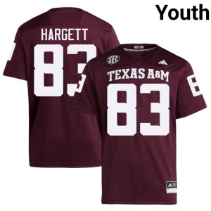 Texas #83 College Football Will Hargett Maroon Youth Official Jersey 253223-971
